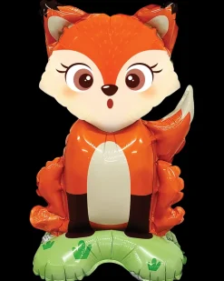 Folieballon på fod 47 cm - Mini ræv| Festartikler