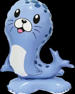 Folieballon på fod 60 cm - Mini sæl| Festartikler