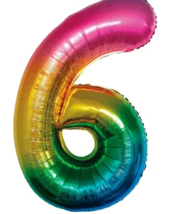 Folieballon Regnbue 86 cm - Nr 6| Festartikler