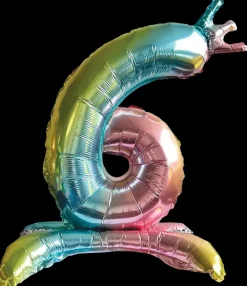 Folieballon Regnbue med krone 70 cm - Nr 6| Festartikler