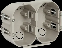 Forfradåse 2 x 1½ modul - grå| Monterings- Og Indmuringsdåser