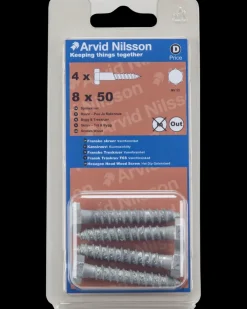 Arvid Nilsson Fransk skrue 8 x 50 mm 4-pak| Skruer