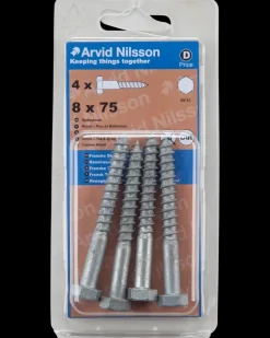 Arvid Nilsson Fransk skrue 8 x 75 mm 4-pak| Skruer