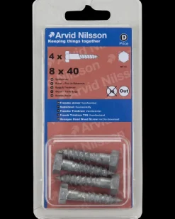 Arvid Nilsson Fransk skrue 8 x 40 mm 4-pak| Skruer