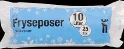 Frysepose 10 L 25 stk.| Husholdningsartikler