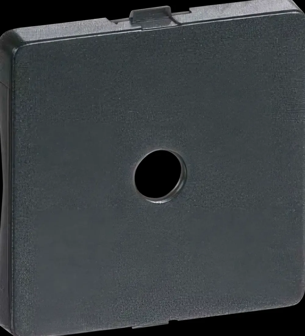 Lauritz Knudsen FUGA Dæksel Lampeudtag 45 x 45 mm 3-pol - koksgrå| Lampestik Og -Udtag|Dæksler Og Afdækning