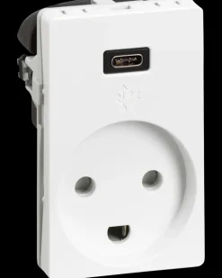 LK Fuga stikkontakt 1½ modul USB-C| Afbrydere Og Stikkontakter