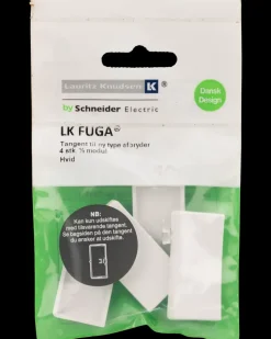 LK FUGA Tangent afbryder dobbelt 2 sæt - hvid| Tangenter