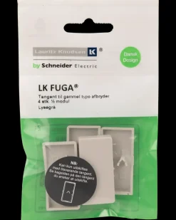 LK FUGA Tangent afbryder dobbelt 2 sæt - lysegrå| Tangenter