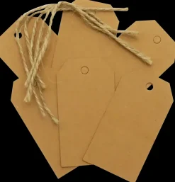 Gavemærker Manilla 10-pak - natur| Festartikler