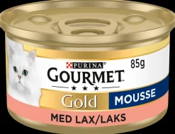 Gourmet Gold Laksemousse - 85 g| Hundefoder, Kattemad Og Godbidder