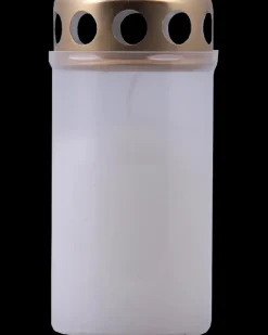 Gravlys 12,5 cm - Hvid| Lys Og Olielamper