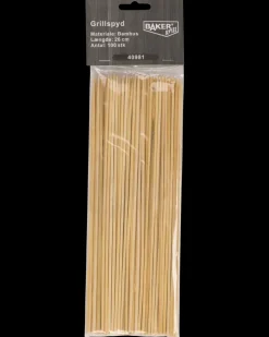 BAKERgrill Grillspyd bambus 100-pak| Reserve- Og Løsdele|Grilltilbehør