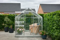 Halls Drivhus Popular 86 med glas og fundament - alu| Drivhuse