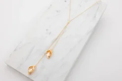 Halskæde lilje - guld| Smykker & Hårpynt