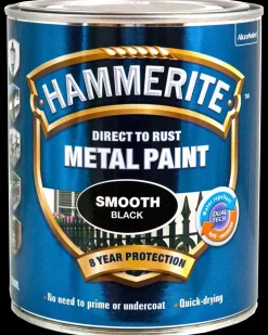 Hammerite 750 ml - sort| Træ- Og Metalmaling