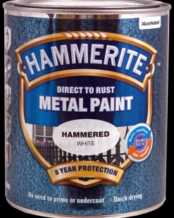 Hammerite Hammer Hvid - 750 ml| Træ- Og Metalmaling