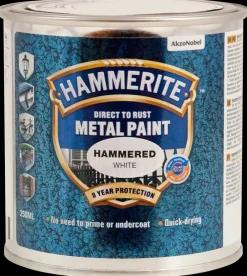 Hammerite Hammer Hvid - 250 ml| Træ- Og Metalmaling