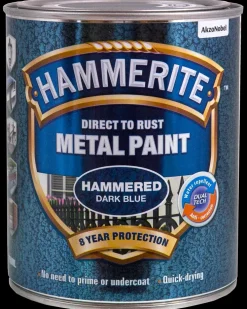 Hammerite Hammer Mørk Blå - 750 ml| Træ- Og Metalmaling
