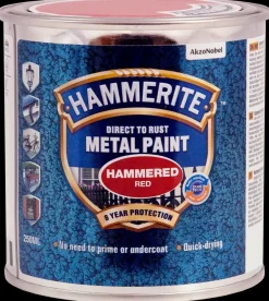 Hammerite Hammer Rød - 250 ml| Træ- Og Metalmaling