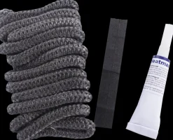 Heatmax Pakningssæt med lim Ø8 mm| Brændeovnstilbehør