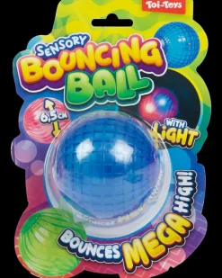 Hoppebold med lys - Ø6,5 cm| Øvrigt Legetøj