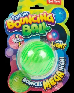 Hoppebold med lys - Ø6,5 cm| Øvrigt Legetøj