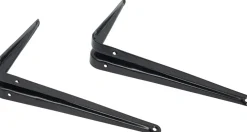 Hyldeknægt 150 x 200 mm 2-pak - Sort| Vægskinner Og Hyldeknægte