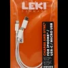Leki Denmark 3-i-1 opladerstik - 0,2 meter| Mobiltilbehør