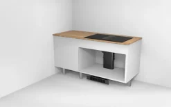 Wasco Induktionskogeplade 80 cm med emhætte| Kogeplader|Emhætter