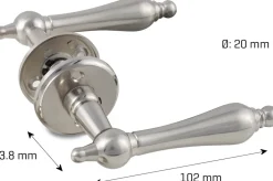 jasa Dørgreb 20 mm matforniklet| Dør- Og Vinduesgreb