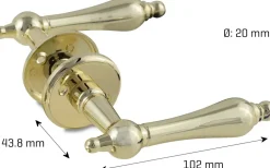 jasa Dørgreb 20 mm messing| Dør- Og Vinduesgreb