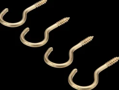 Arvid Nilsson Øjekrog messing lille 4-pak| Kroge Og Ophæng