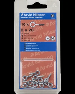 Arvid Nilsson Øjeskrue Ø2 x 20 mm 10-pak| Kroge Og Ophæng