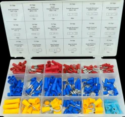 BRANFORD Kabelskosortiment 260 dele| Sikringer Og Polsko