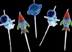 Kagelys 5 stk - Astronaut| Festartikler