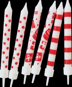 Kagelys med holder 12-pak| Festartikler