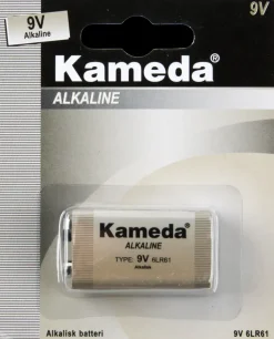 Kameda Alkaline batteri - 9 V| Batterier