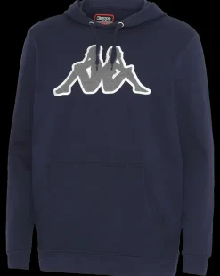 Kappa hoodie mørkeblå| T-Shirts Og Skjorter