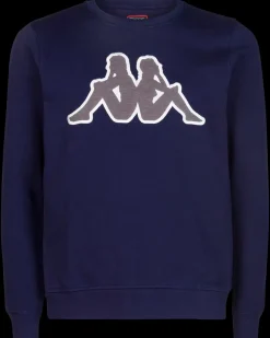 Kappa sweatshirt mørkeblå| T-Shirts Og Skjorter