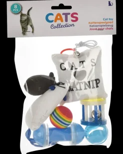 Kattelegetøj 8-pak - Ass. farve| Hundelegetøj Og Kattelegetøj