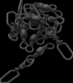 Kinetic Barrel swivel #8 8-pak - sort| Øvrigt Grej