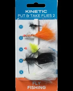 Kinetic Put & take flies 2 5-pak| Endegrej Og Madding