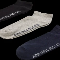 KINGSHILL Polo Club Kingshill Ankelstrømper 3-pak| Strømper Og Arbejdsstrømper