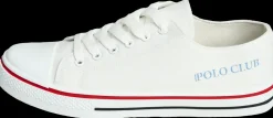 KINGSHILL Polo Club Canvas sko - hvid| Sko Og Støvler
