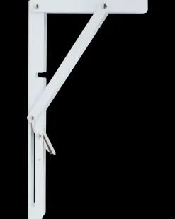 Klaphyldeknægt 300 x 155 mm - Hvid| Vægskinner Og Hyldeknægte