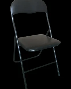 Klapstol PVC-sæde - sort| Klapstole Og -Borde