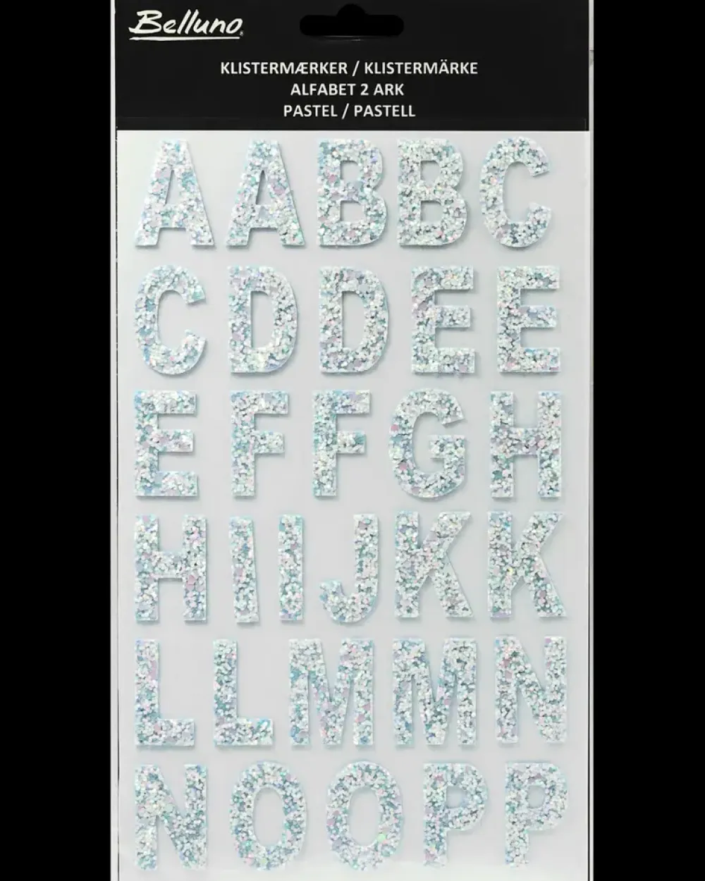 Belluno Klistermærker alfabet - Pastel| Øvrigt Legetøj
