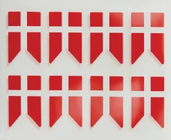 Klistermærker med flag 24-pak| Festartikler