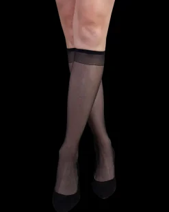 Basic treasure Knæstrømper 20 DEN sort 5-PAK| Strømper Og Arbejdsstrømper